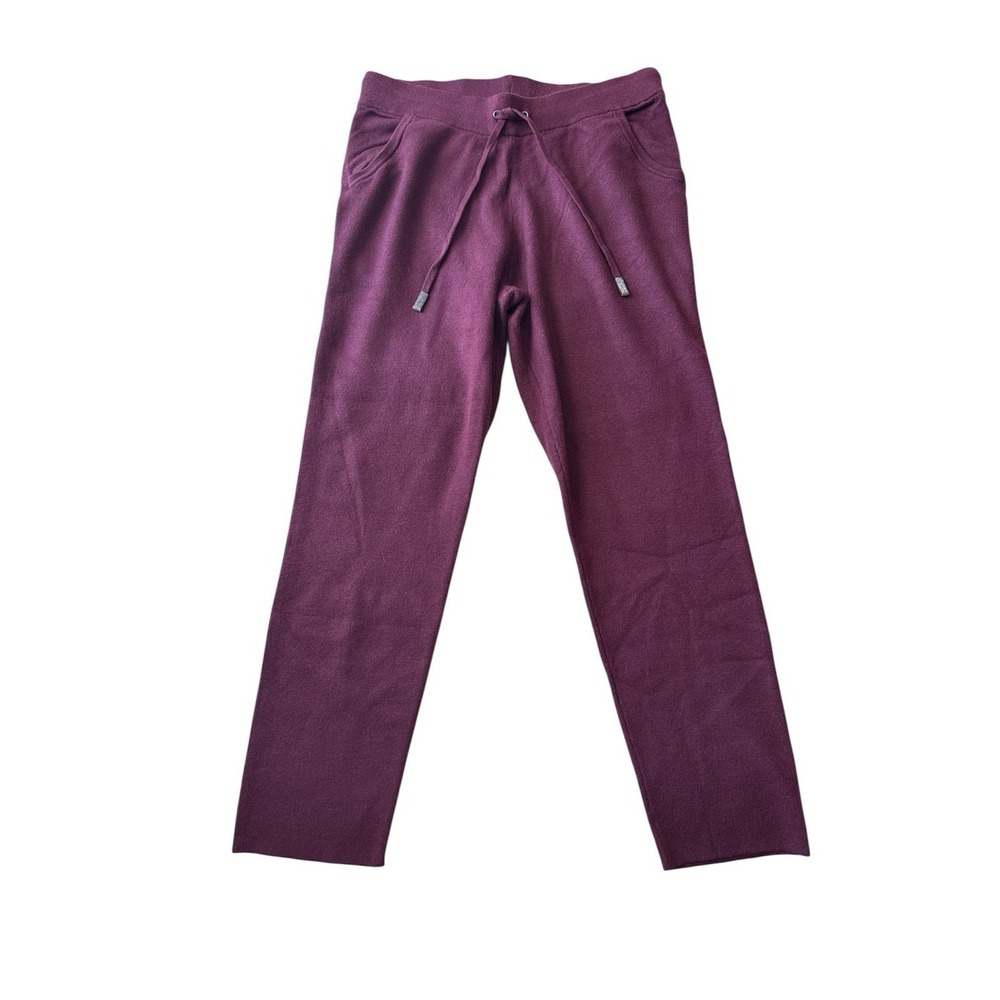 Chico's NWT Zenergy Luxe Cashmere Blend Ankle Pants Size 1R (medium) Deep Merlot